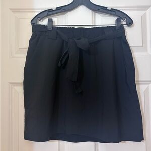 RBX Black Skirt with Waist Tie
